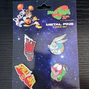 Space Jam 30th Anniversary Metal Enamel Pin Set - Multi-Color
